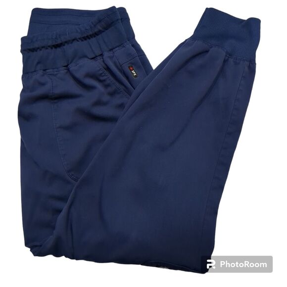 Grey's Anatomy Dark Blue Jogger Style Scrub Pants, Size MP - Picture 3 of 10
